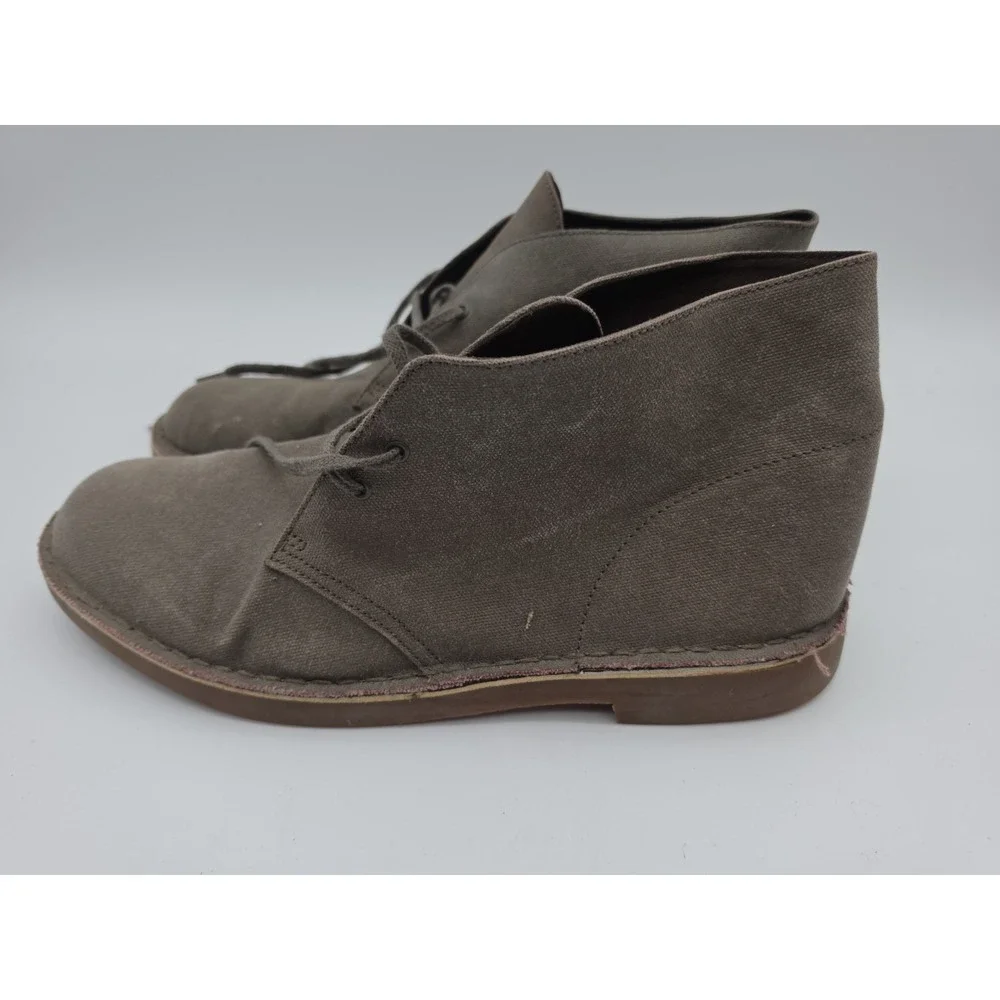 Clarks Canvas Boots Mens Size 13 Gray In Goos Shape